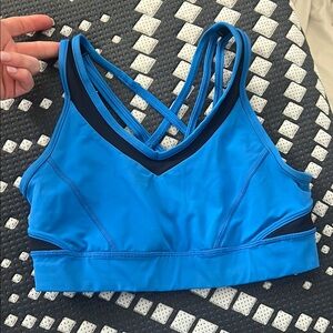 Lululemon Women's Blue Strappy Sports Bra